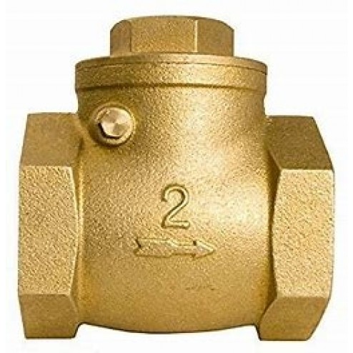 POK 50mm swing check valve - brass