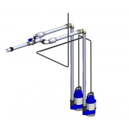 POK pump station dual DN40 / 50mm manifold plumbing kit
