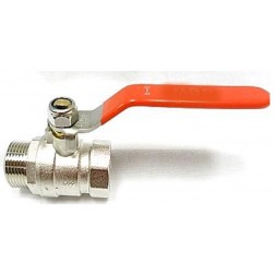 POK 50mm full flow ball valve m&f - brass