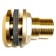 POK 65mm backplated tank connector (65mm male) left lock thread- brass