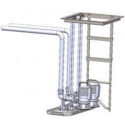 OWLPS低压污水泵组件（1.8米埋深） - 由单一水泵负责将水抽出