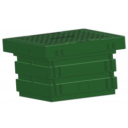 SPARKLE packaged 0250 litre valve box with Class A PE access cover 1300 series